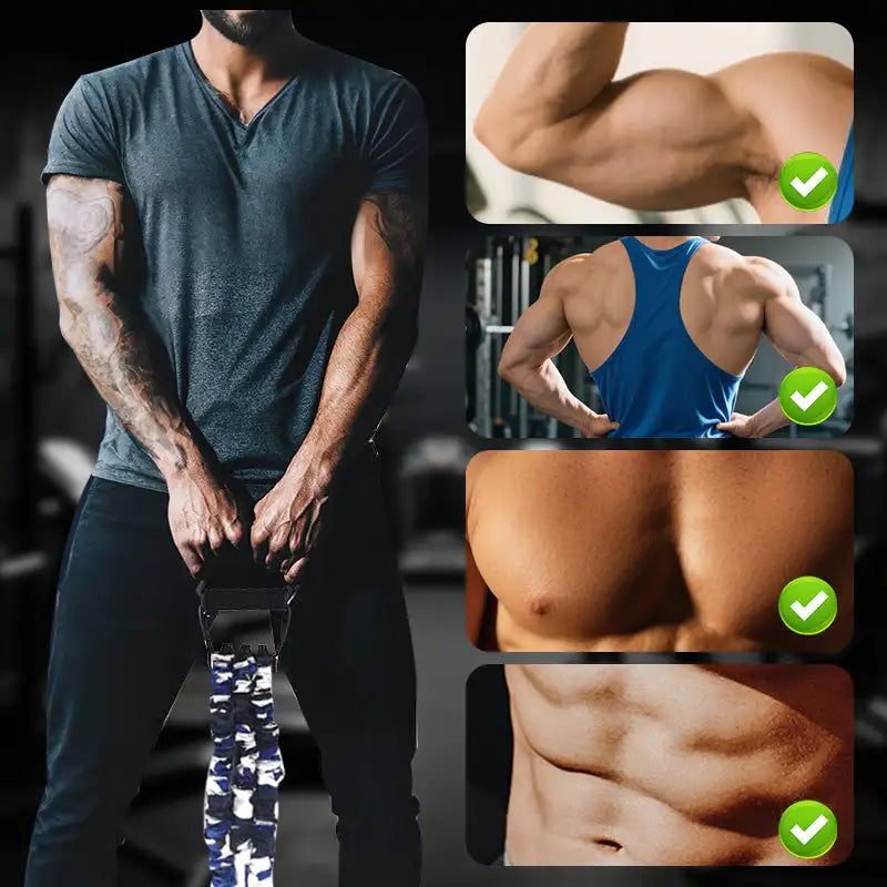 Eightora™ 3-Way Latex PowerBand – Full Body Resistance Trainer