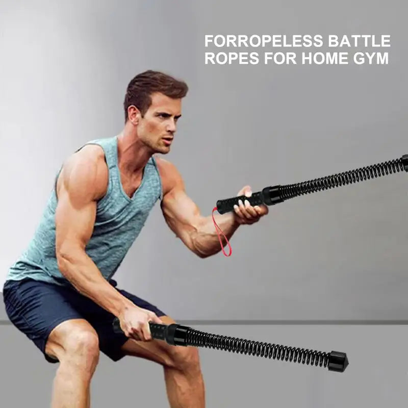 Eightora™ Cordless Battle Ropes – Indoor Strength & Endurance Trainer